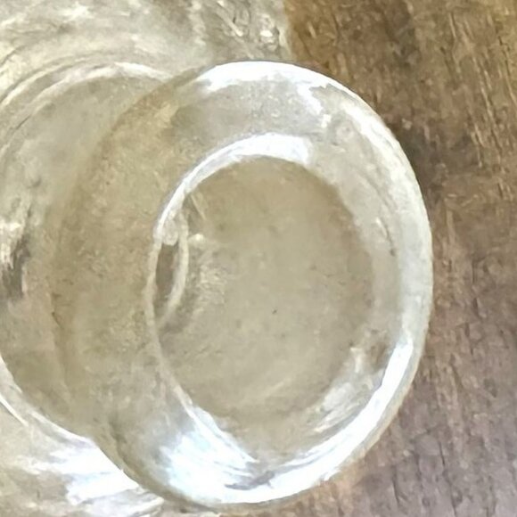 Vintage Crystal Perfume Bottle With Ornate Stopper - Picture 5 of 6